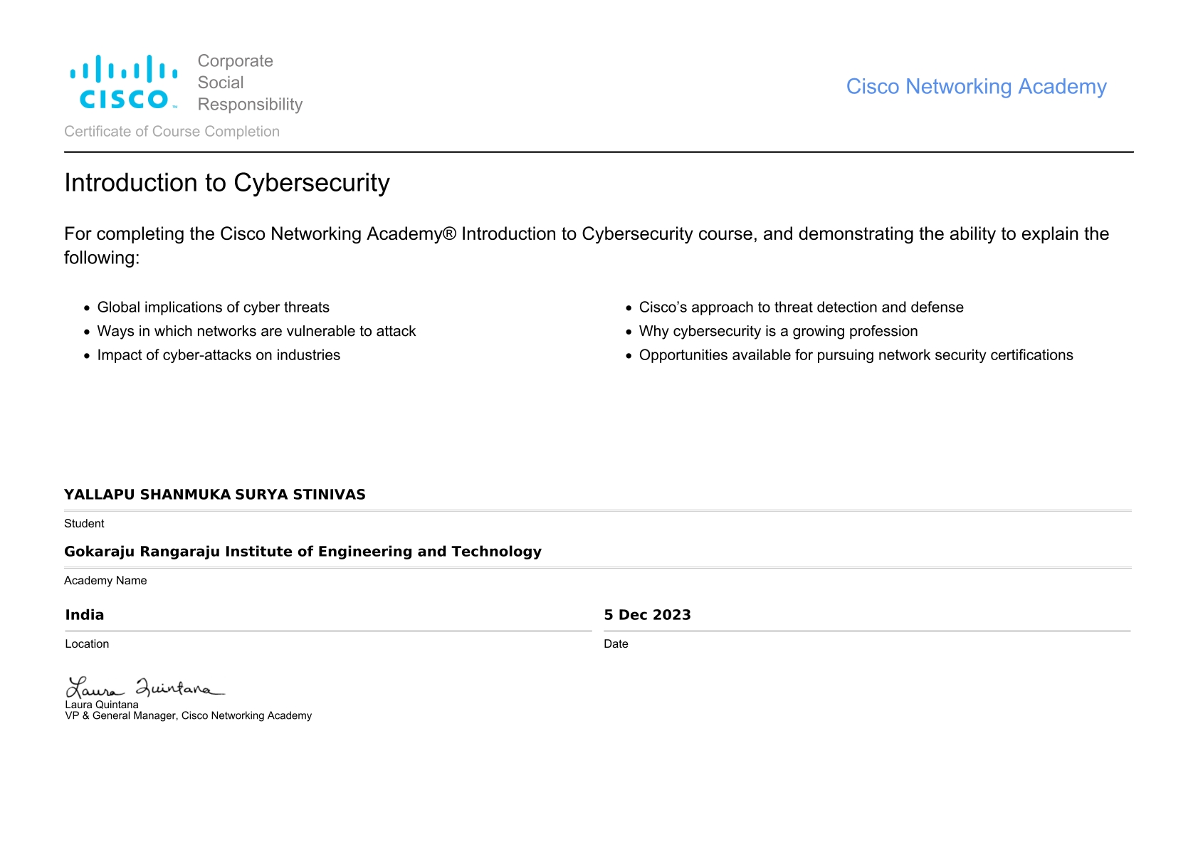 Intro to Cyber Security (Cisco)